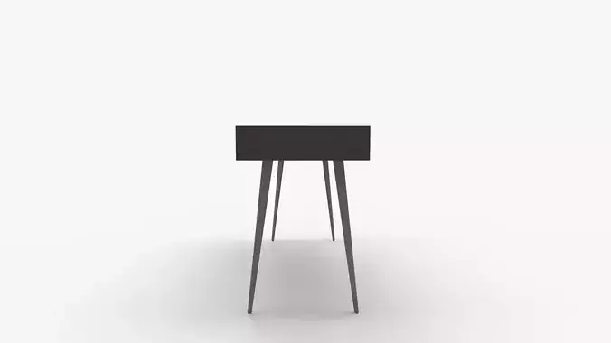 Williamspace Mid Century Modern Desk 3D model 2