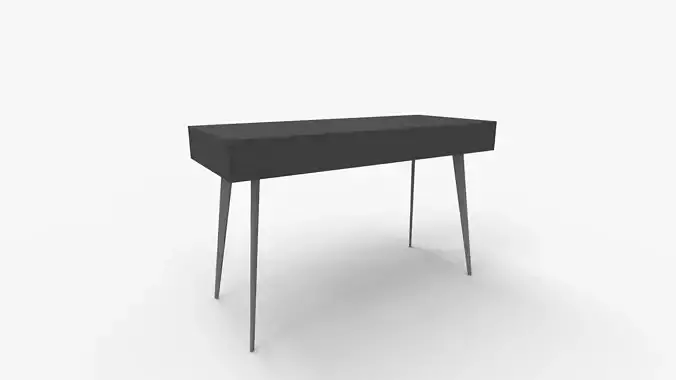 Williamspace Mid Century Modern Desk 3D model 6