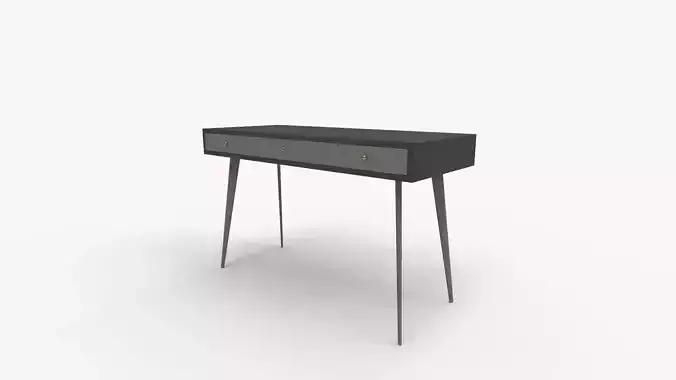 Williamspace Mid Century Modern Desk 3D model 7