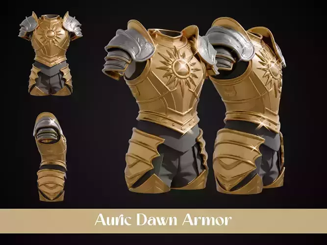 Stylized Elven Armor - Auric Dawn