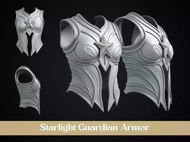 Stylized Elven Armor - Starlight Guardian