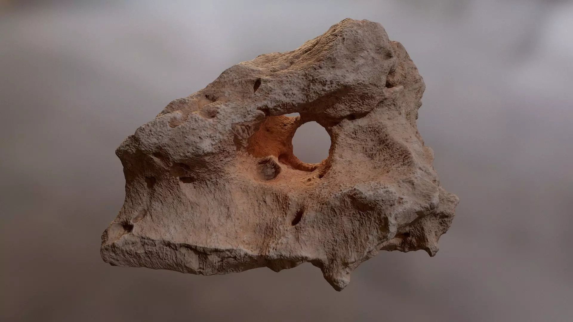 Underwater rocks Low-poly 3D model_0