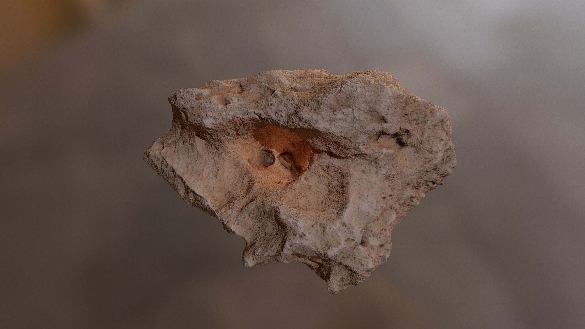 Underwater rocks Low-poly 3D model_2