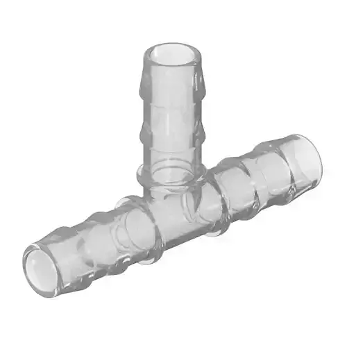 Transparent Irrigation Pipe Tee Joint 3D model