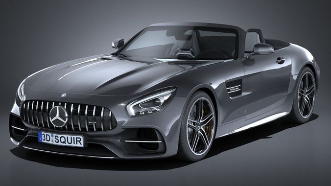 Mercedes AMG GT C Roadster 2017 3D model
