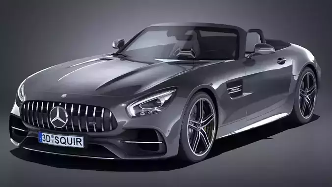 Mercedes AMG GT C Roadster 2017 3D model