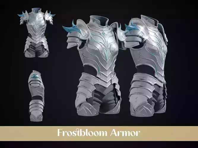Stylized Elven Armor - Frostbloom 