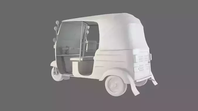 toktok rickshaw taxi 3D model