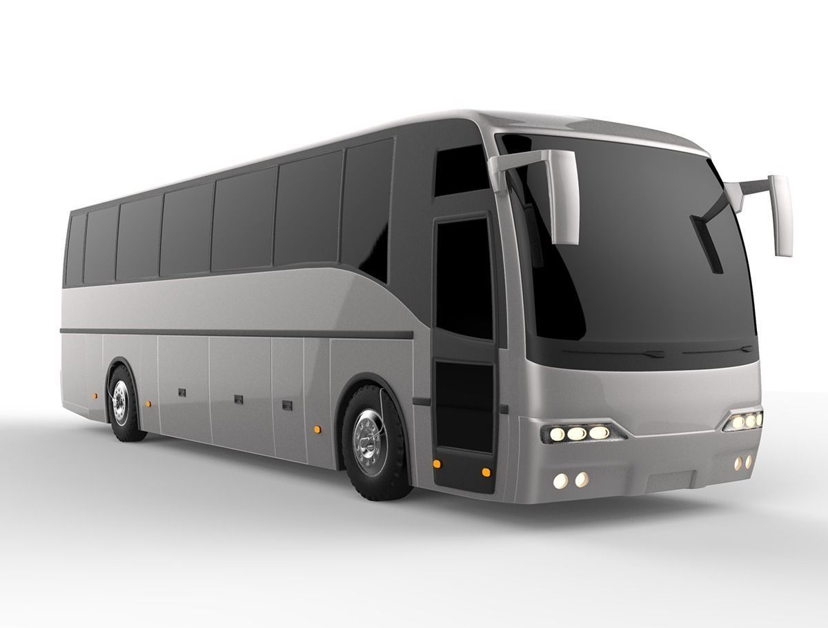 Deluxe Coach Bus 3D model_0