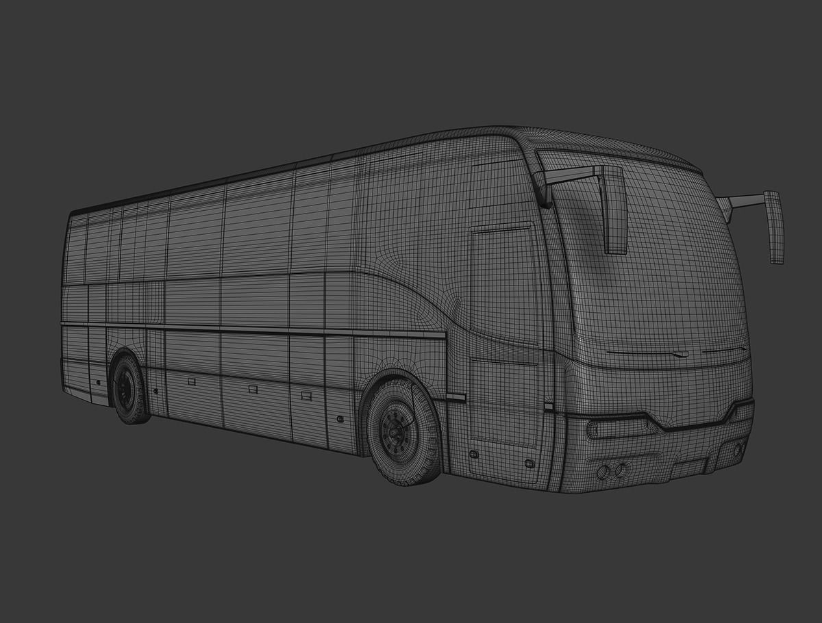 Deluxe Coach Bus 3D model_3