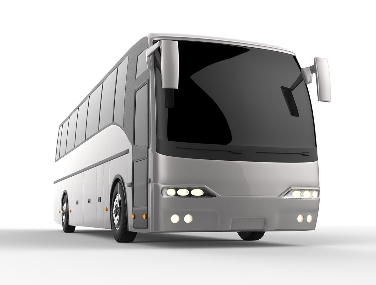 Deluxe Coach Bus 3D model_2