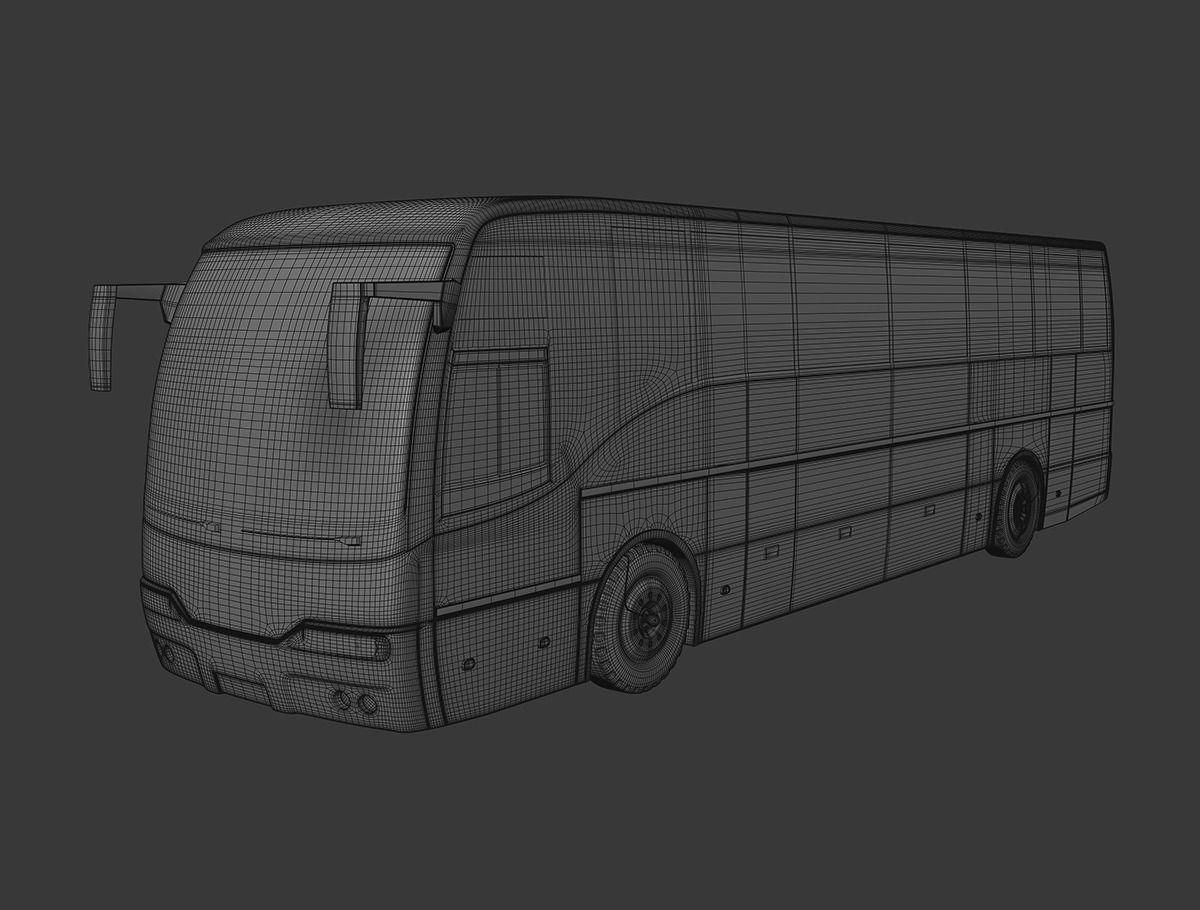 Deluxe Coach Bus 3D model_4