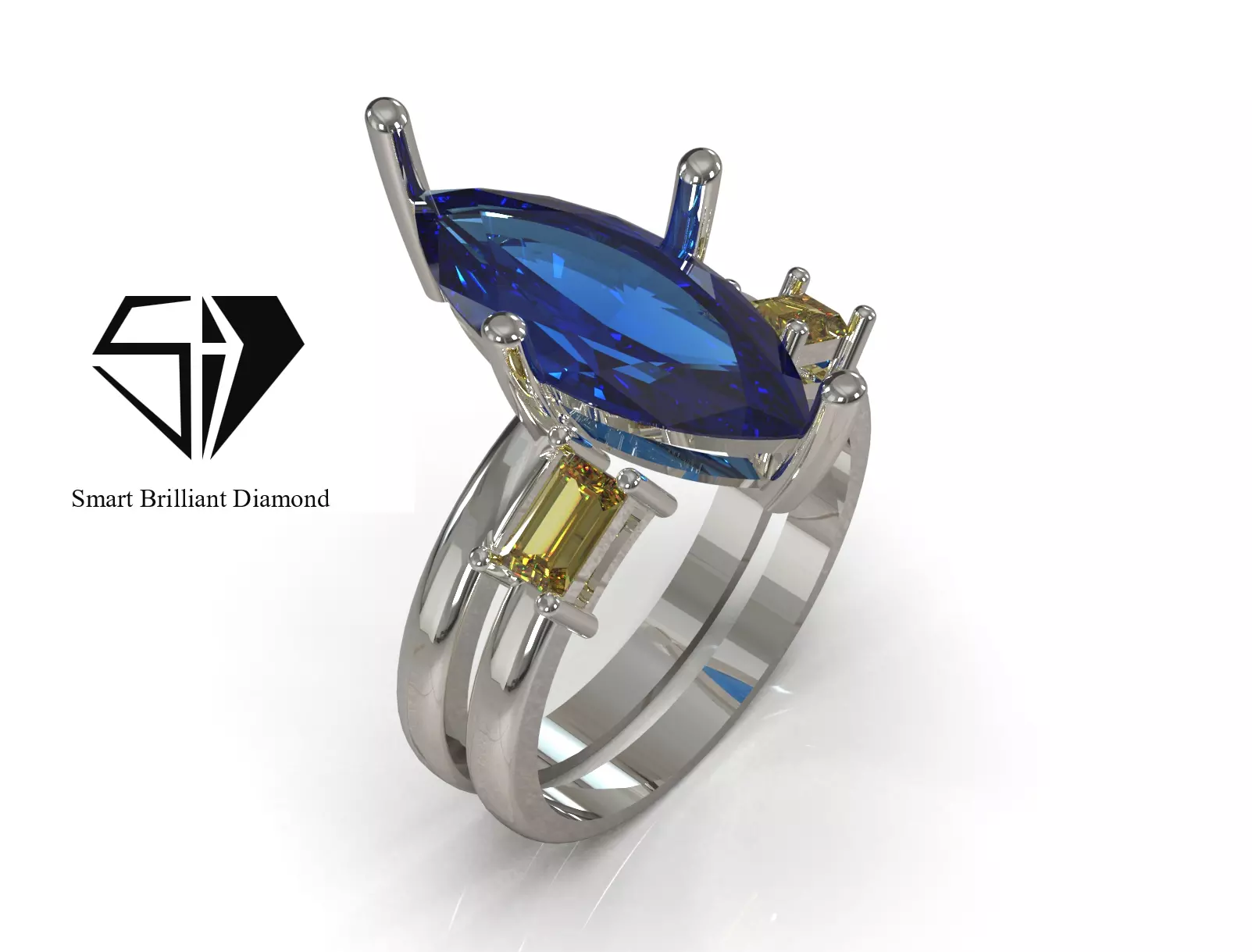 Elegance modern printable wedding ring wr0132 3D print model