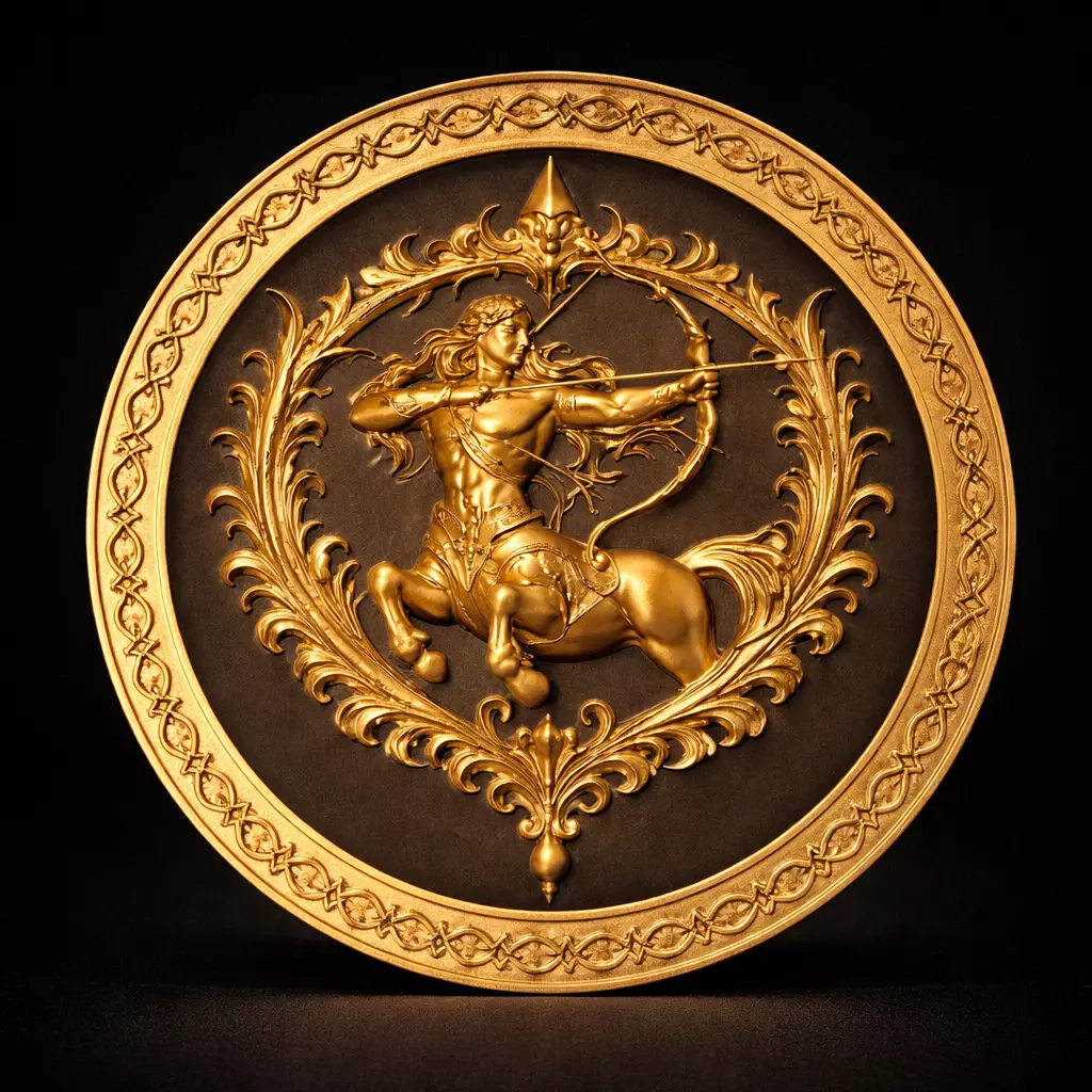 Sagittarius Zodiac Pendant 3D Printable Model 3D print model