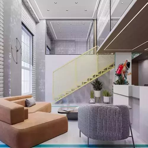 DUPLEX OFFICE MODERN STYLE 3D model