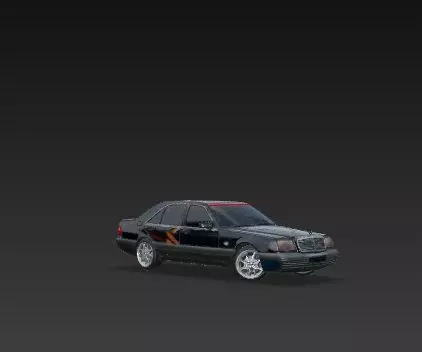 Mercedes w140 3D model 3D print model