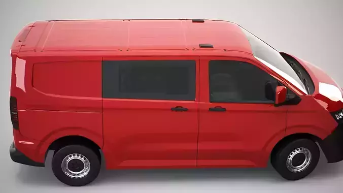 Volkswagen Transporter T7 2025 Low-poly 3D model 6