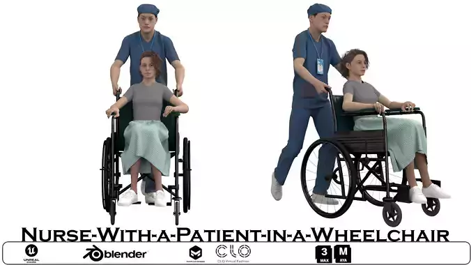 Healthcare Worker and Patient - Stylized Medical