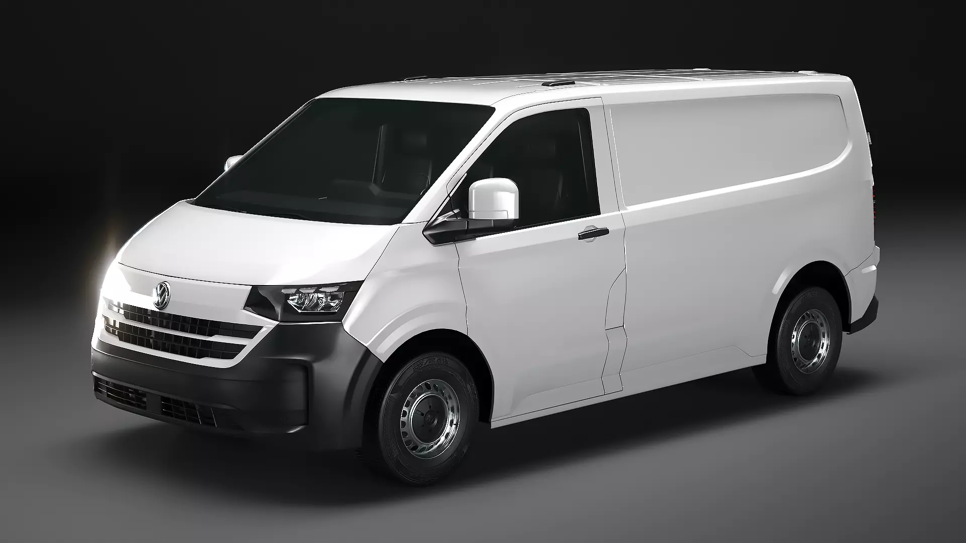 Volkswagen Transporter T7 2025 SWB Panel Van PBR Low-poly 3D model