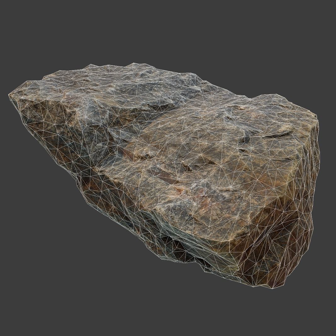 Reagan Stone Low-poly 3D model_10