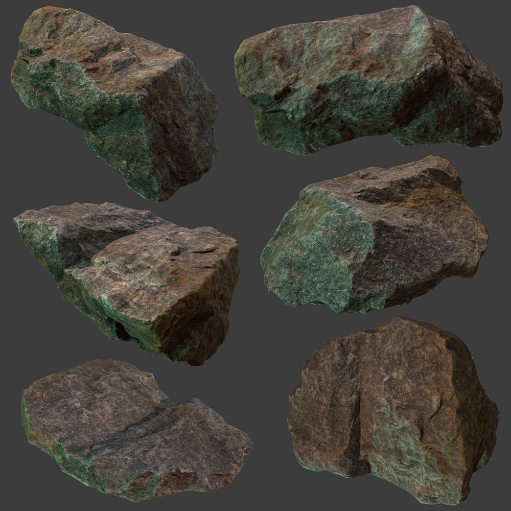 Reagan Stone Low-poly 3D model_13