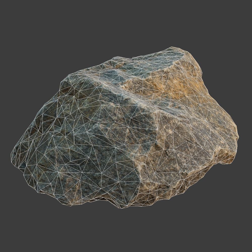 Reagan Stone Low-poly 3D model_2