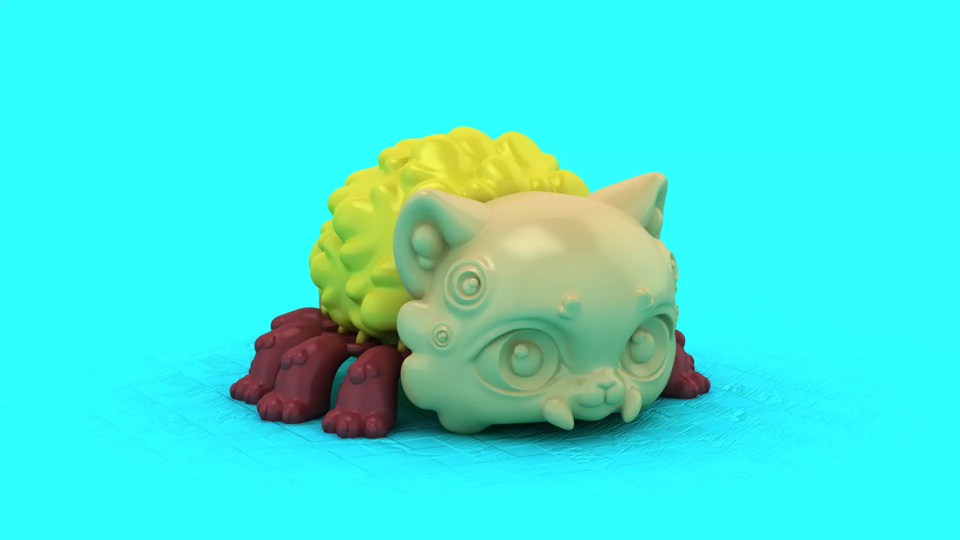 Cute Fantasy Critter Toy Stylized Monster Creature Model 3D print model