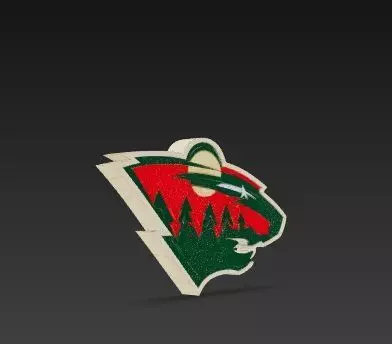 Minnesota Wild NHL logo 3D model 3D print model