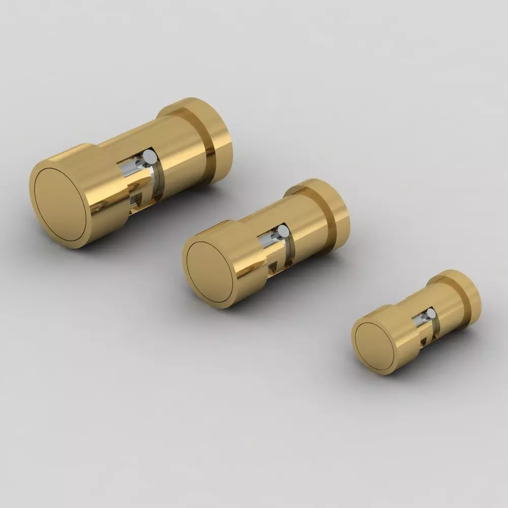 Push-button box clasp 3D print model