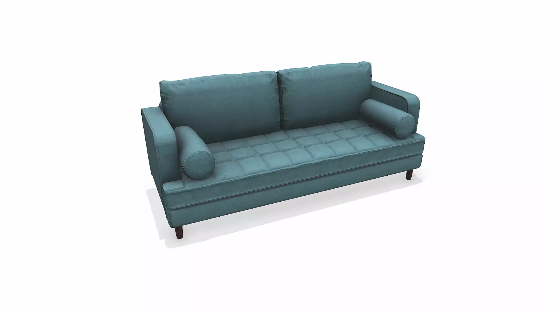 Fabric Sofa Low-poly PBR Free low-poly 3D model