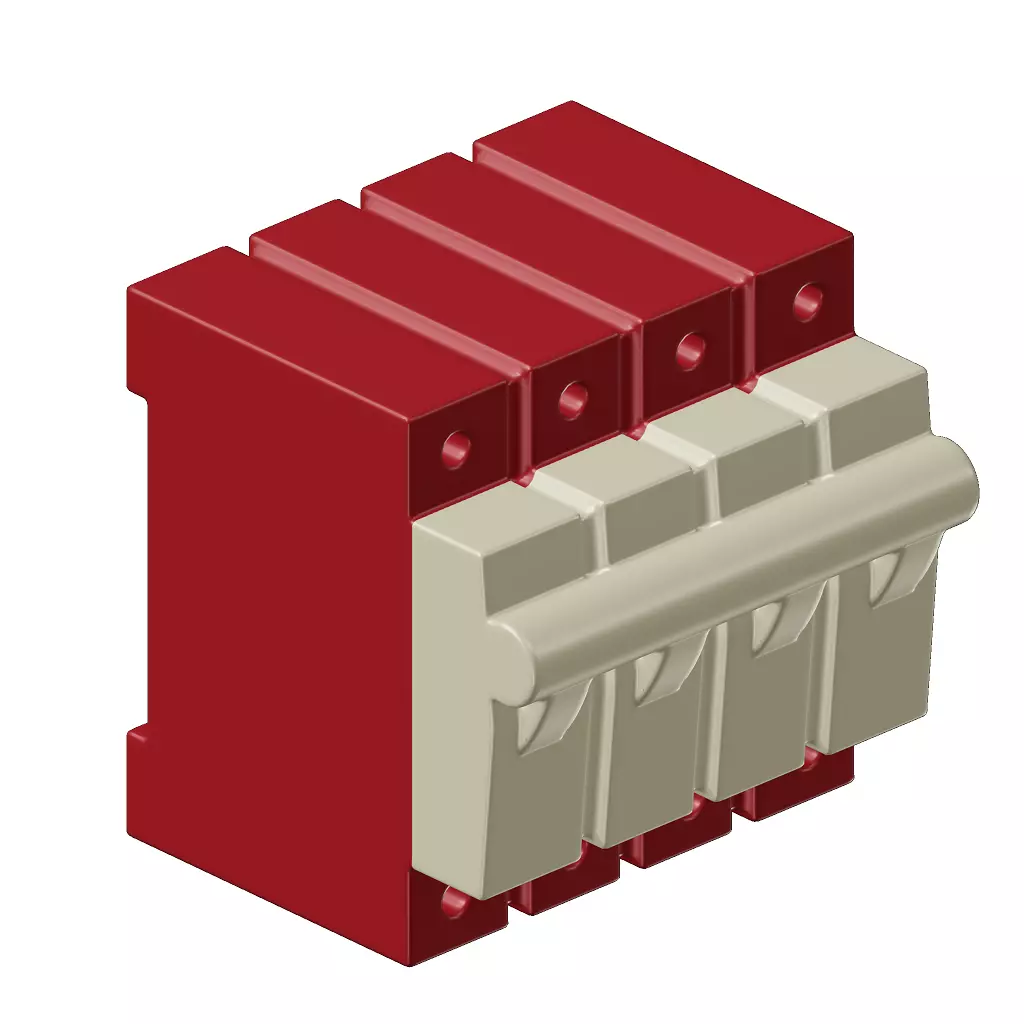 Electrical Modular MCB Toy 3D model