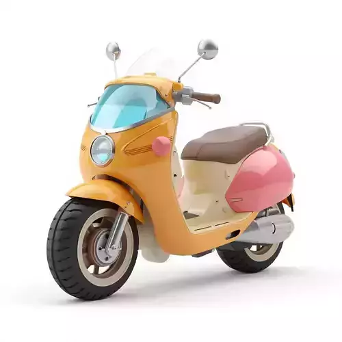 Futuristic Mini Scooter 3D Model