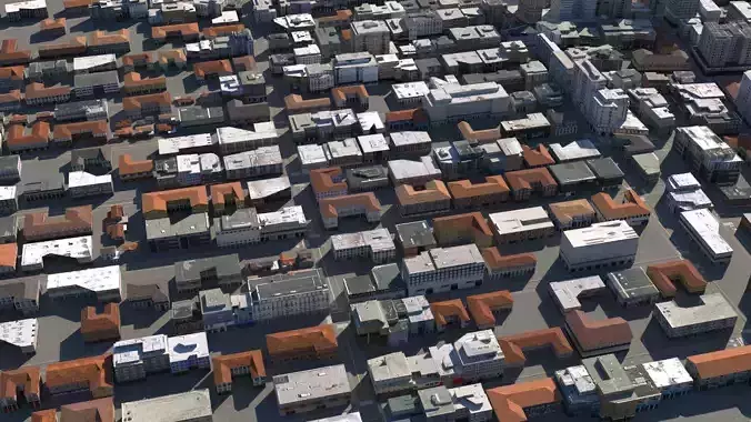 City 127 Low-poly 3D model 6