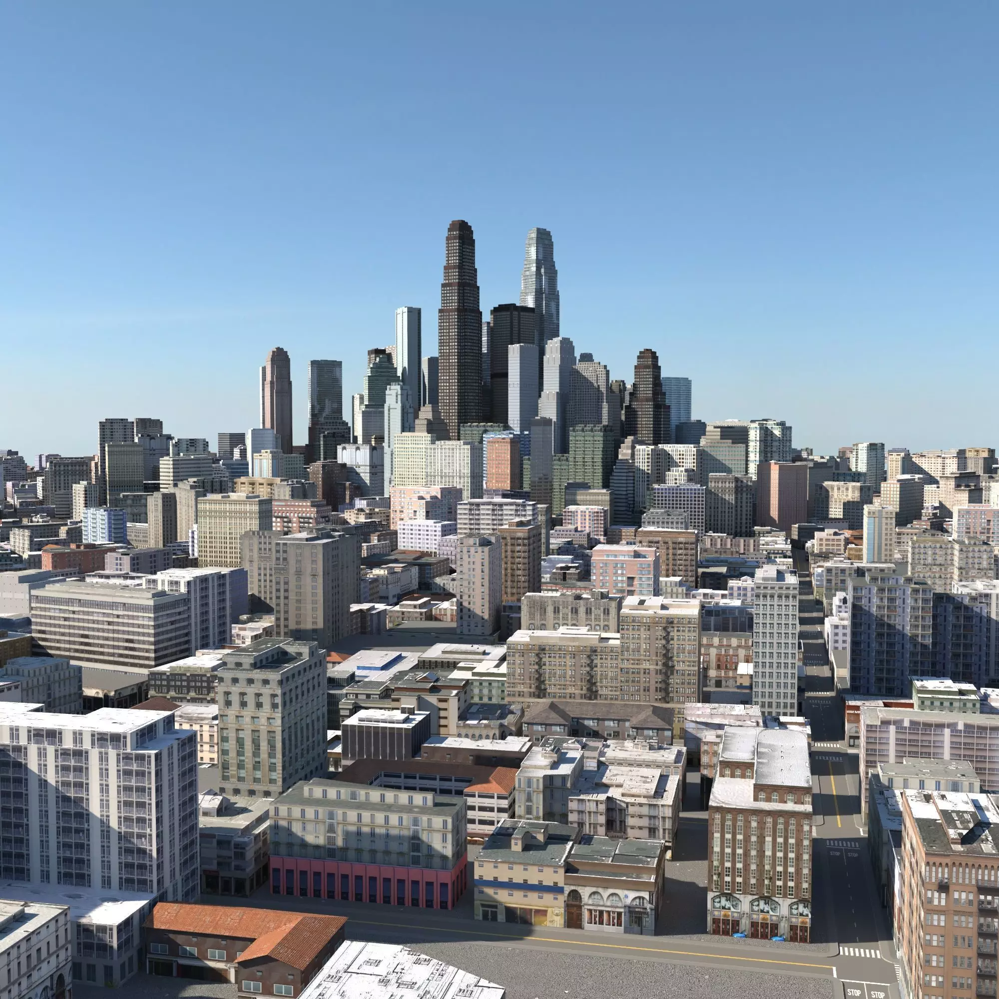 City 127 Low-poly 3D model