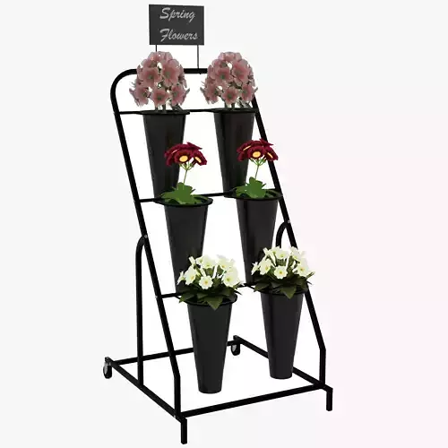 Flower Display Stand 3D model