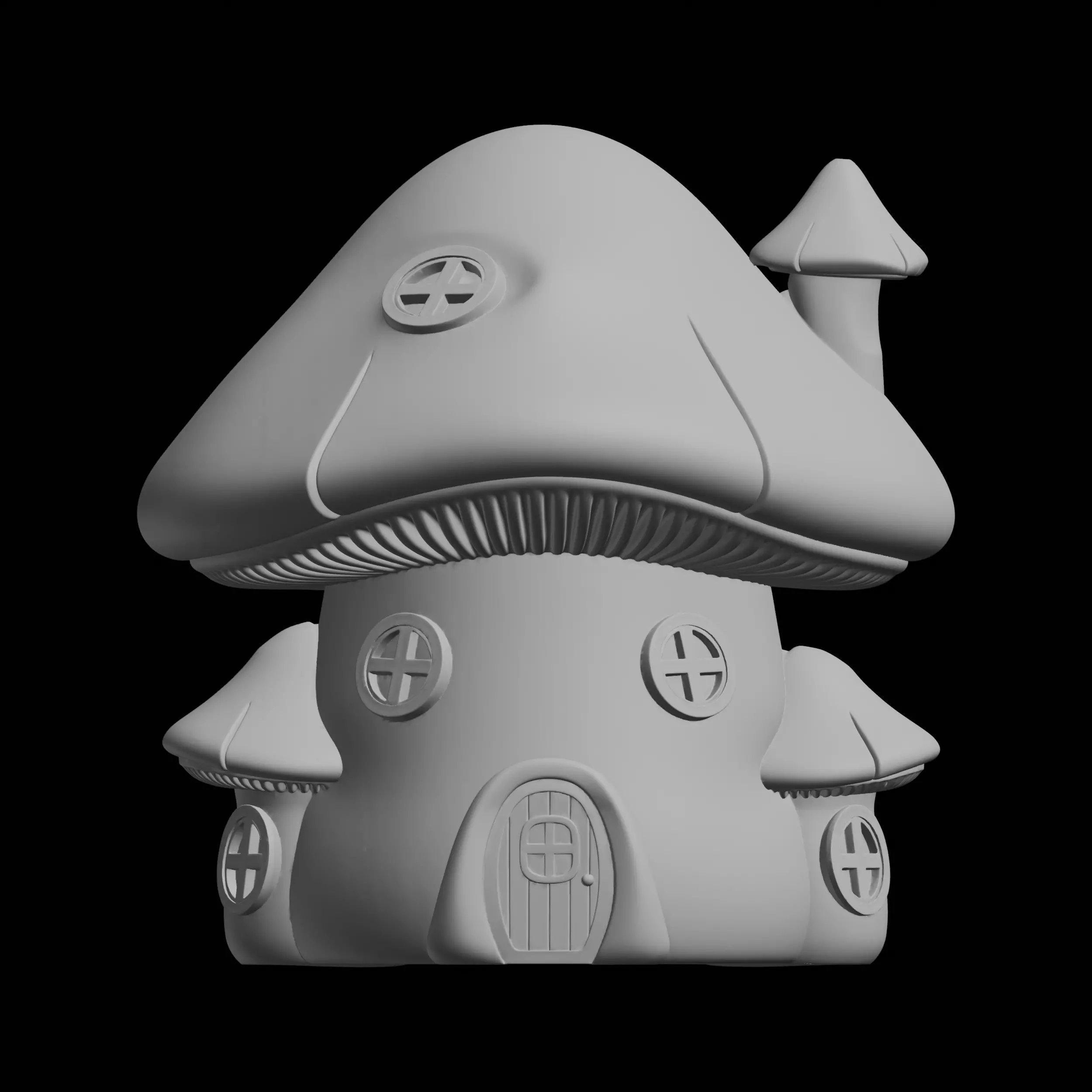 Mushroom House Fantasy Dwelling 3D print model