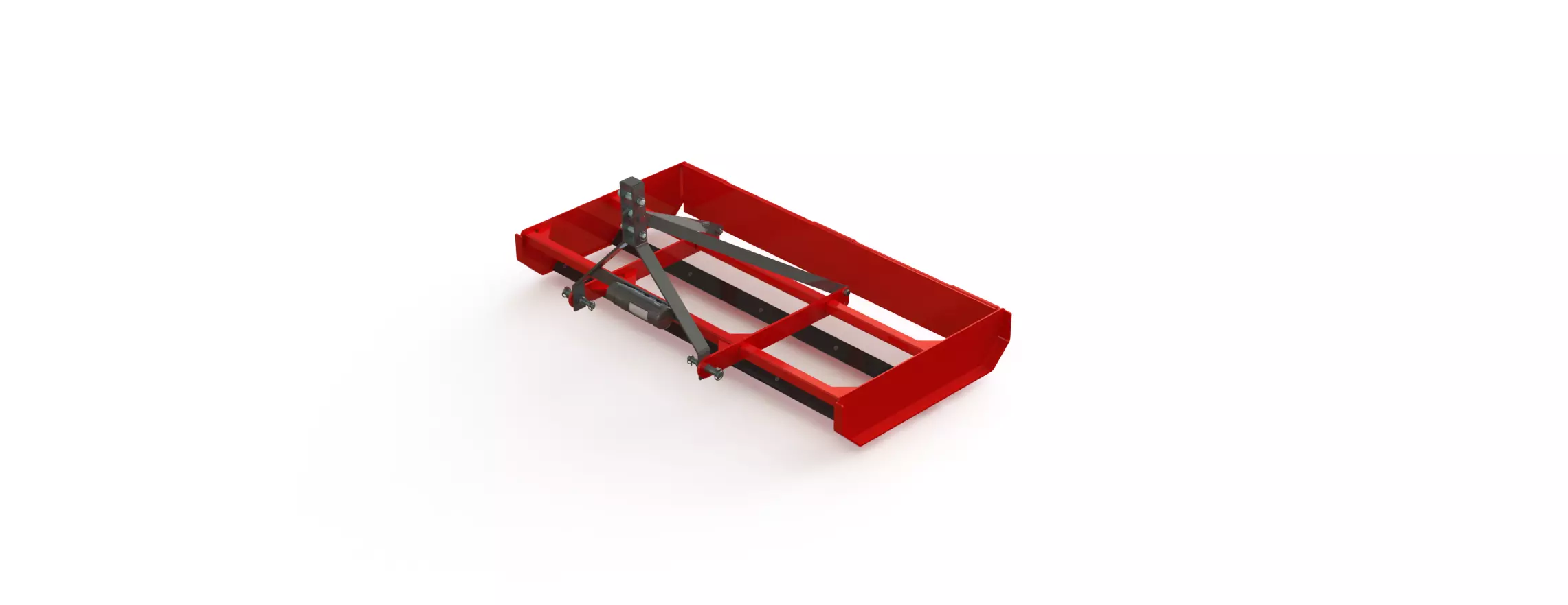 WG 1036 - Mounted road grader - Engineering documentation 3D model