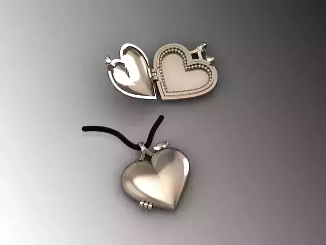 Heart Pendant Picture Frame 2Parts 