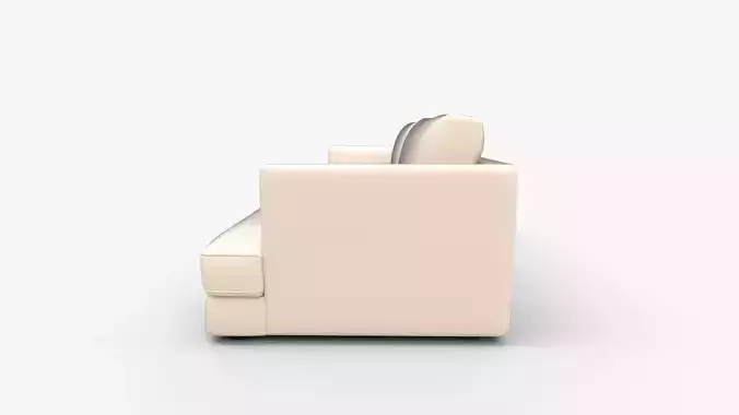 West Elm Haven XL Sofa Bench 3D model 6