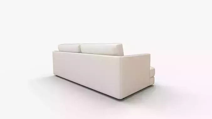 West Elm Haven XL Sofa Bench 3D model 3