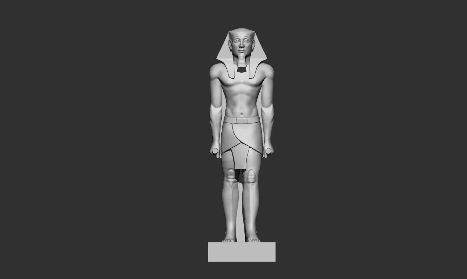 Statue of Egyptian King Mycerinus Standing 3D Printable Model 3D print model