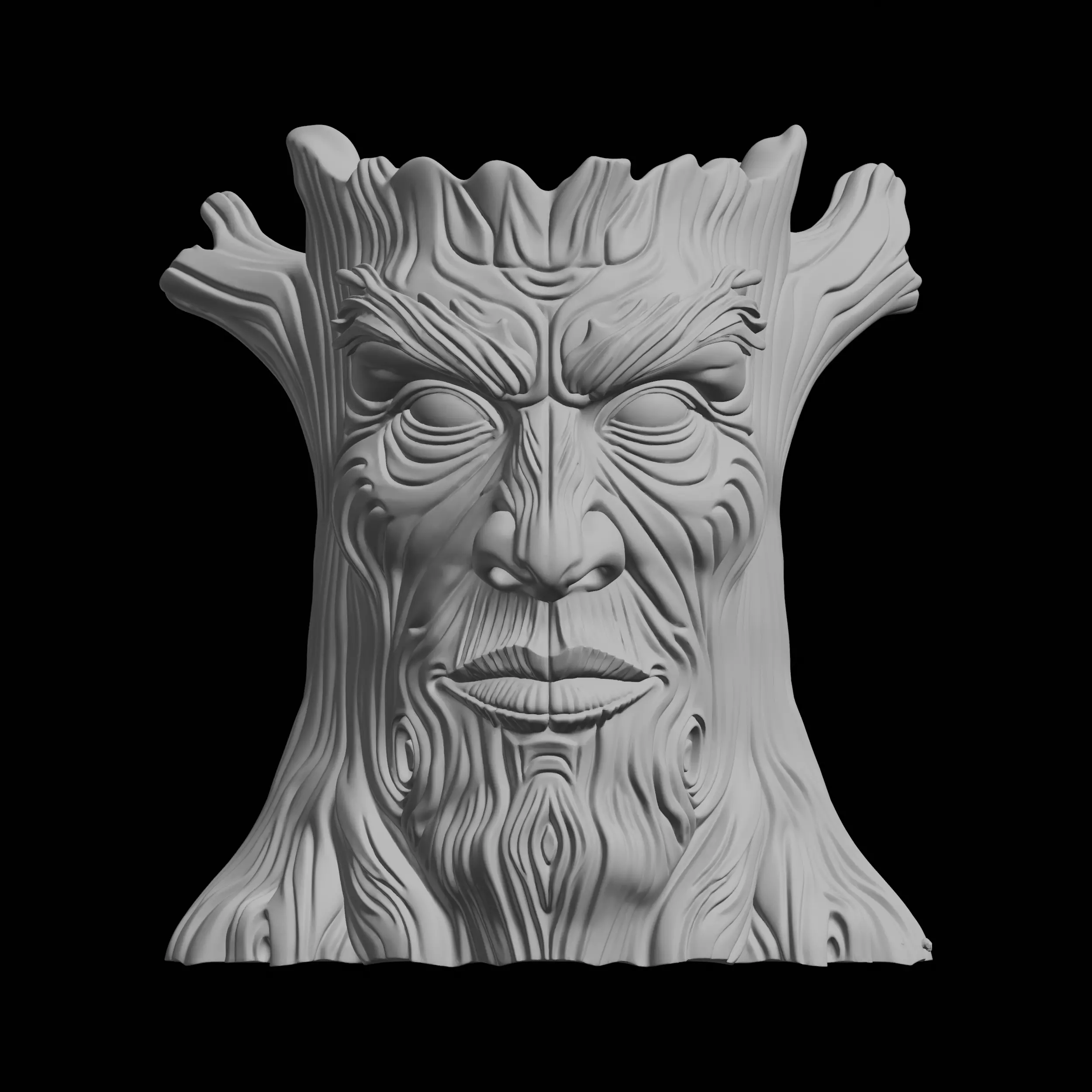 Fantasy Tree Spirit Bust 3D print model
