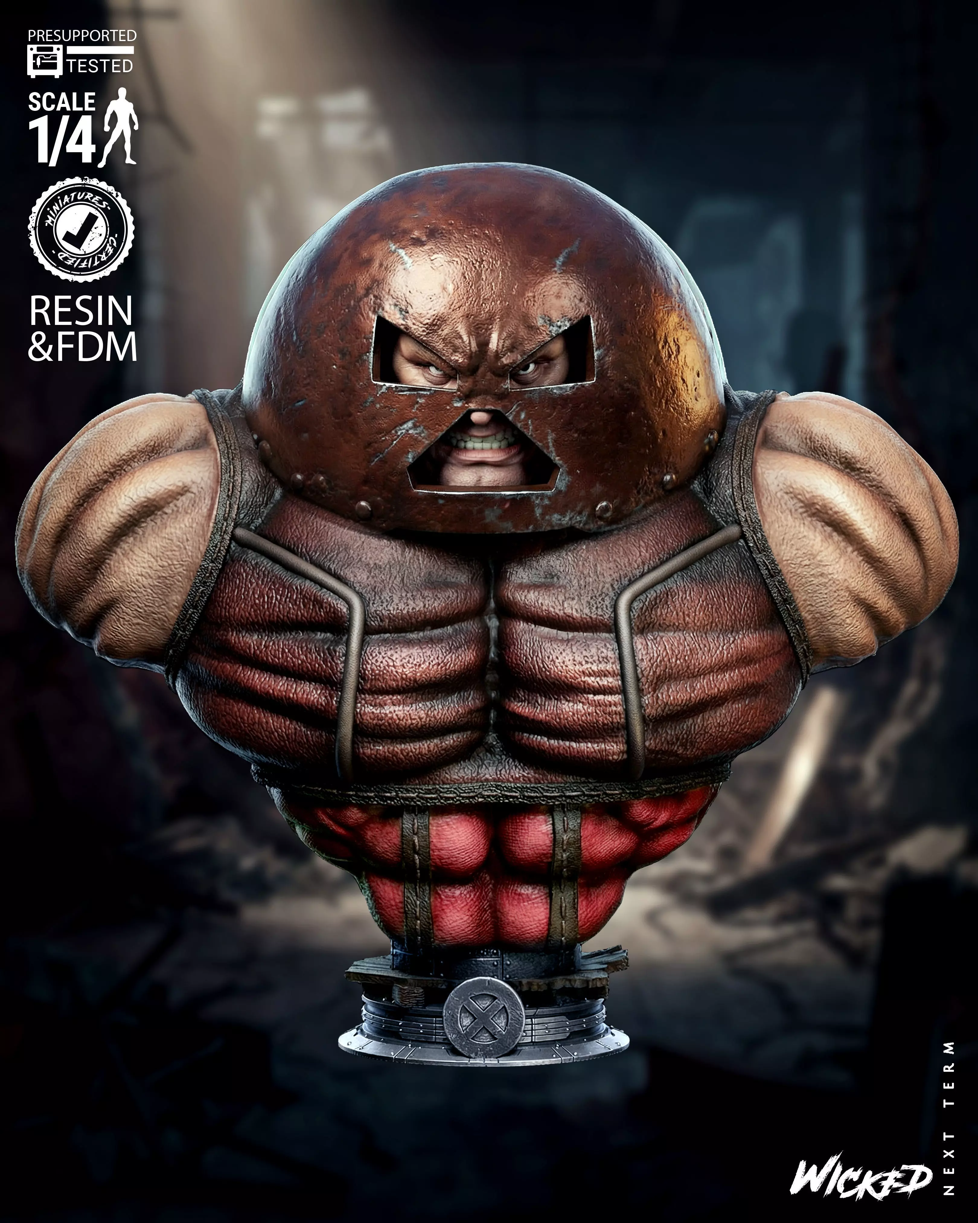 Wicked Marvel Juggernaut Portrait Bust 3D print model