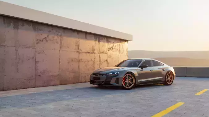2022 Audi RS e-tron GT Scene 3D 3D model
