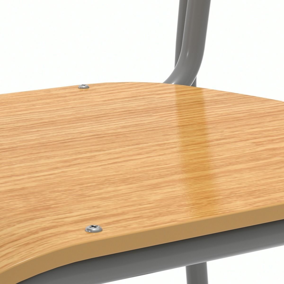 School Desk and Chair 3D model_13