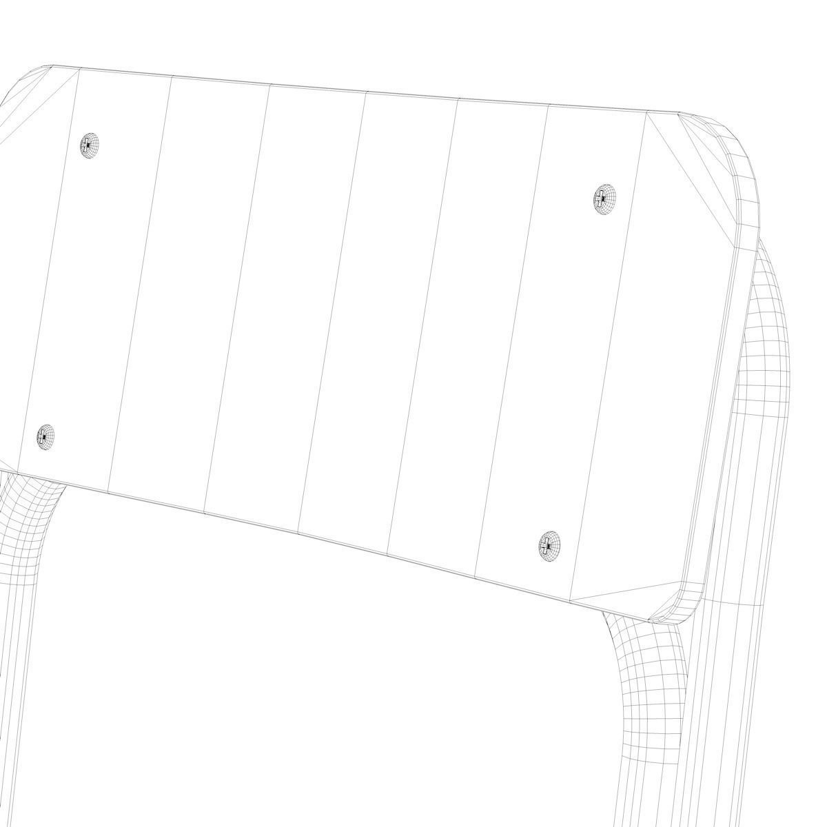 School Desk and Chair 3D model_24
