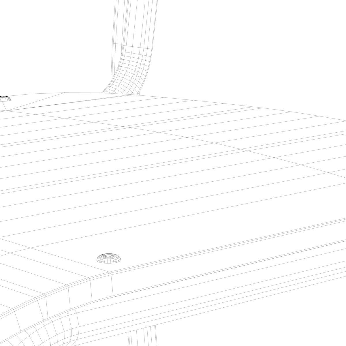 School Desk and Chair 3D model_25