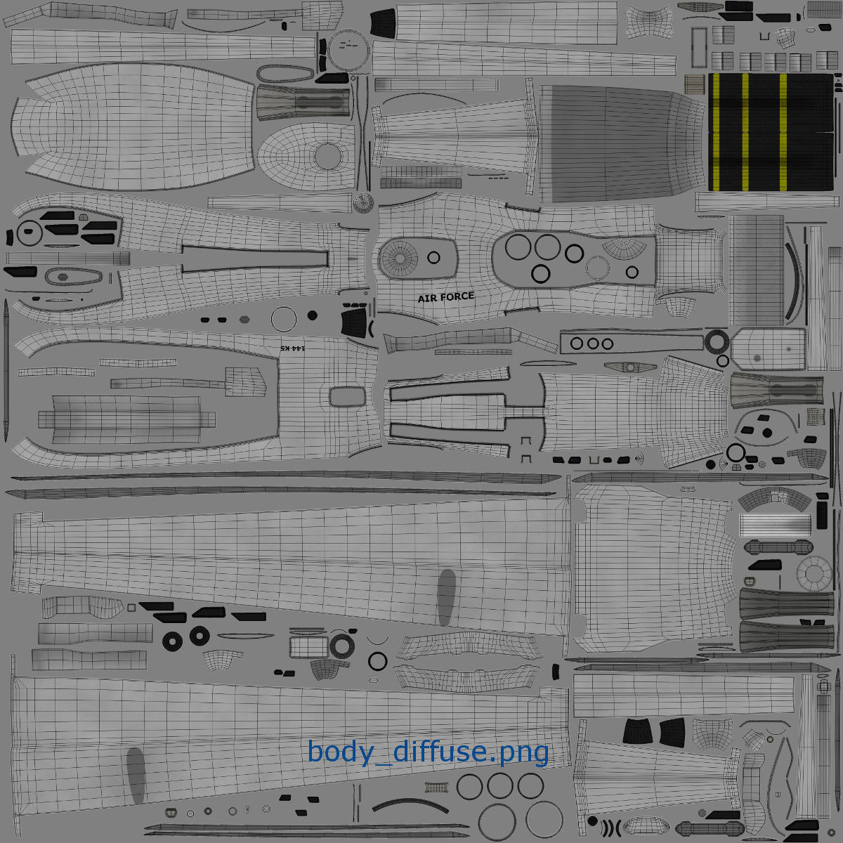 UAV Drone 3D model_23
