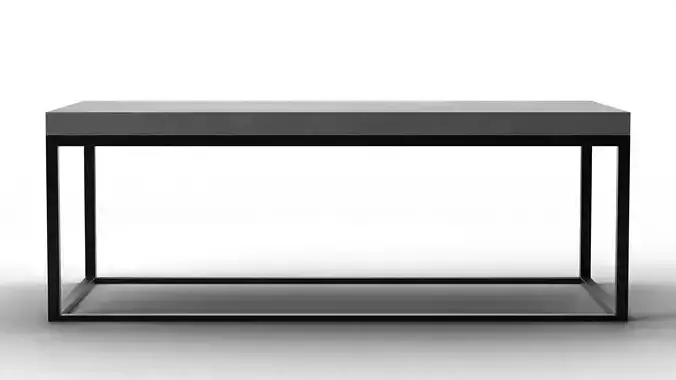 Sloan Concrete Metal Coffee Table