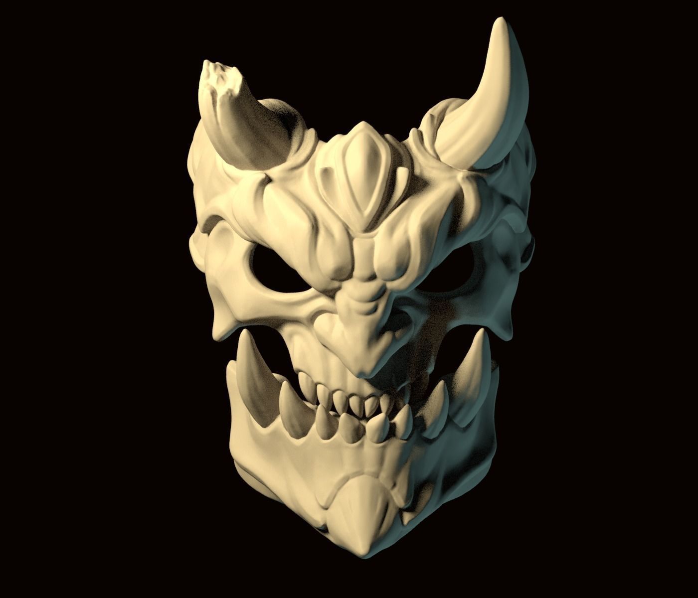 demon mask 3D print model_13